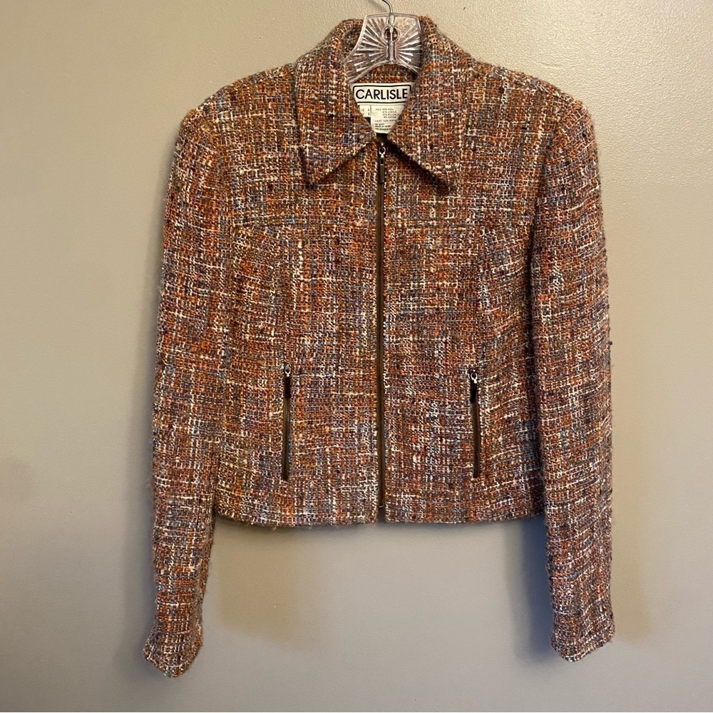 Carlisle vintage 90s Carlisle tread wool blend blazer size 4